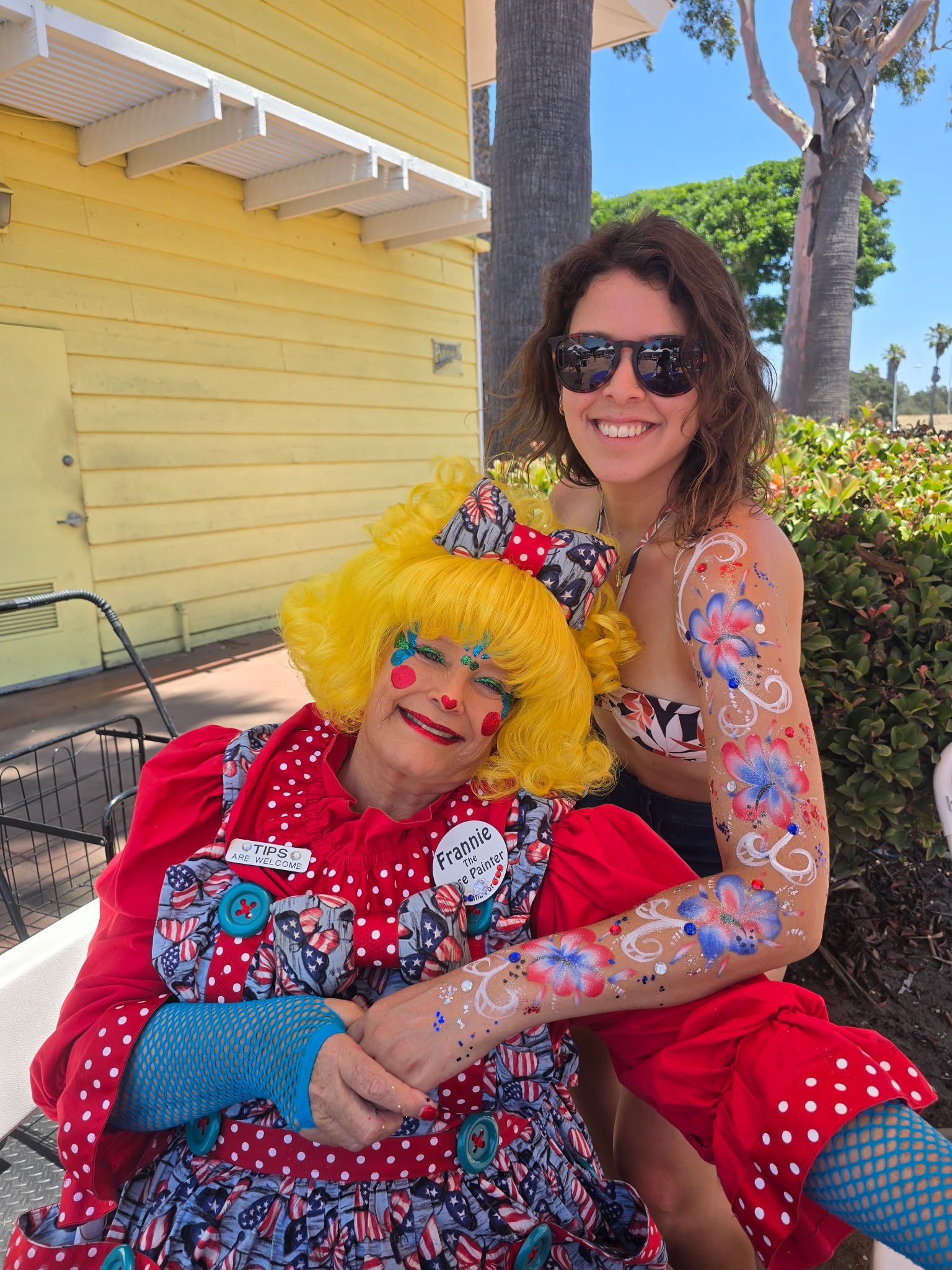 Frannie the Clown at an event