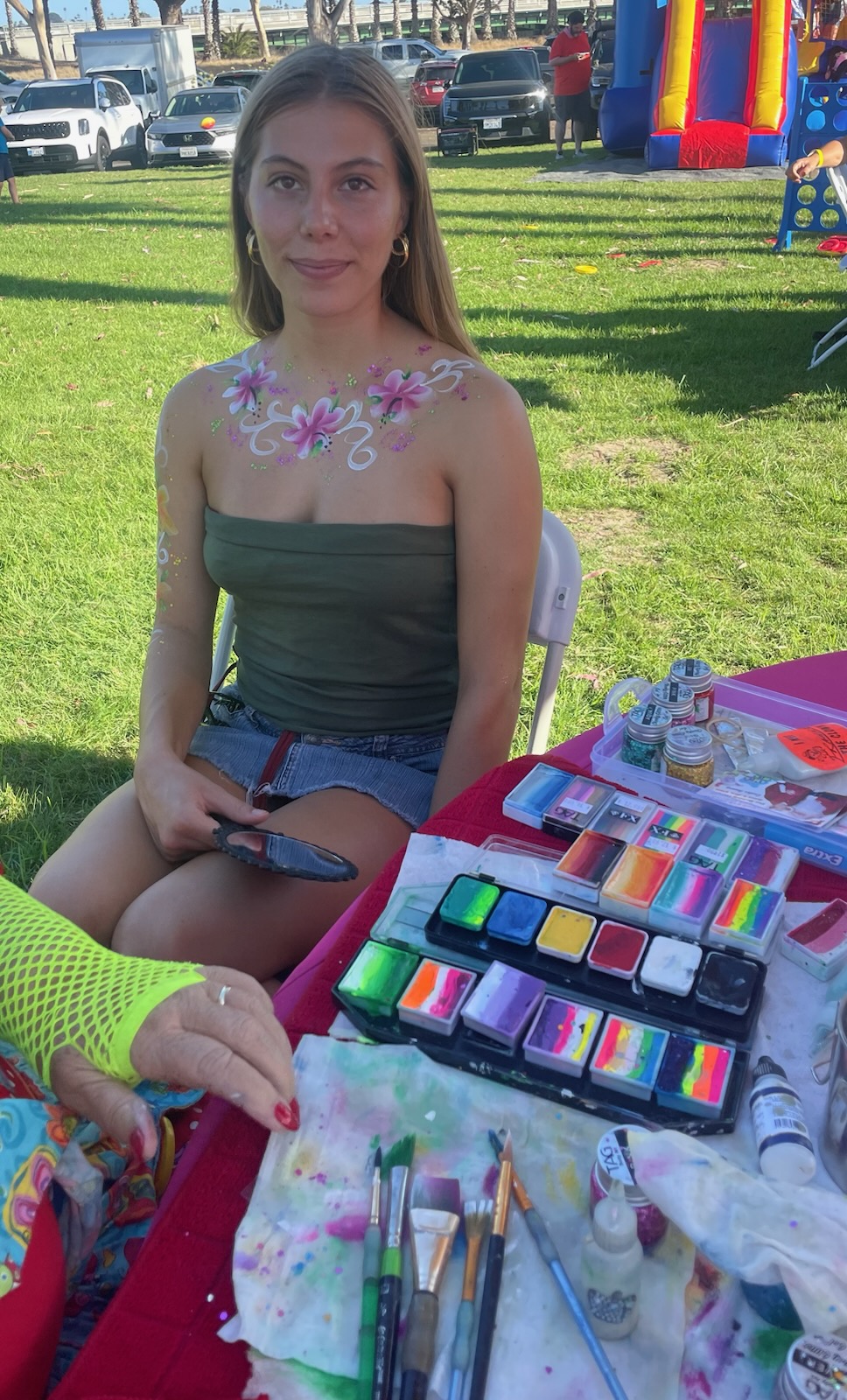 Happy customer posing with Frannie